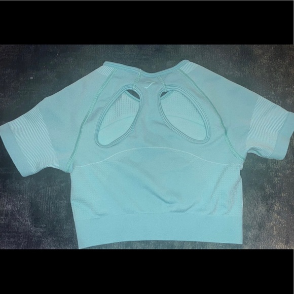 GYMSHARK Ultra Seamless Crop - small, green - Picture 2 of 3